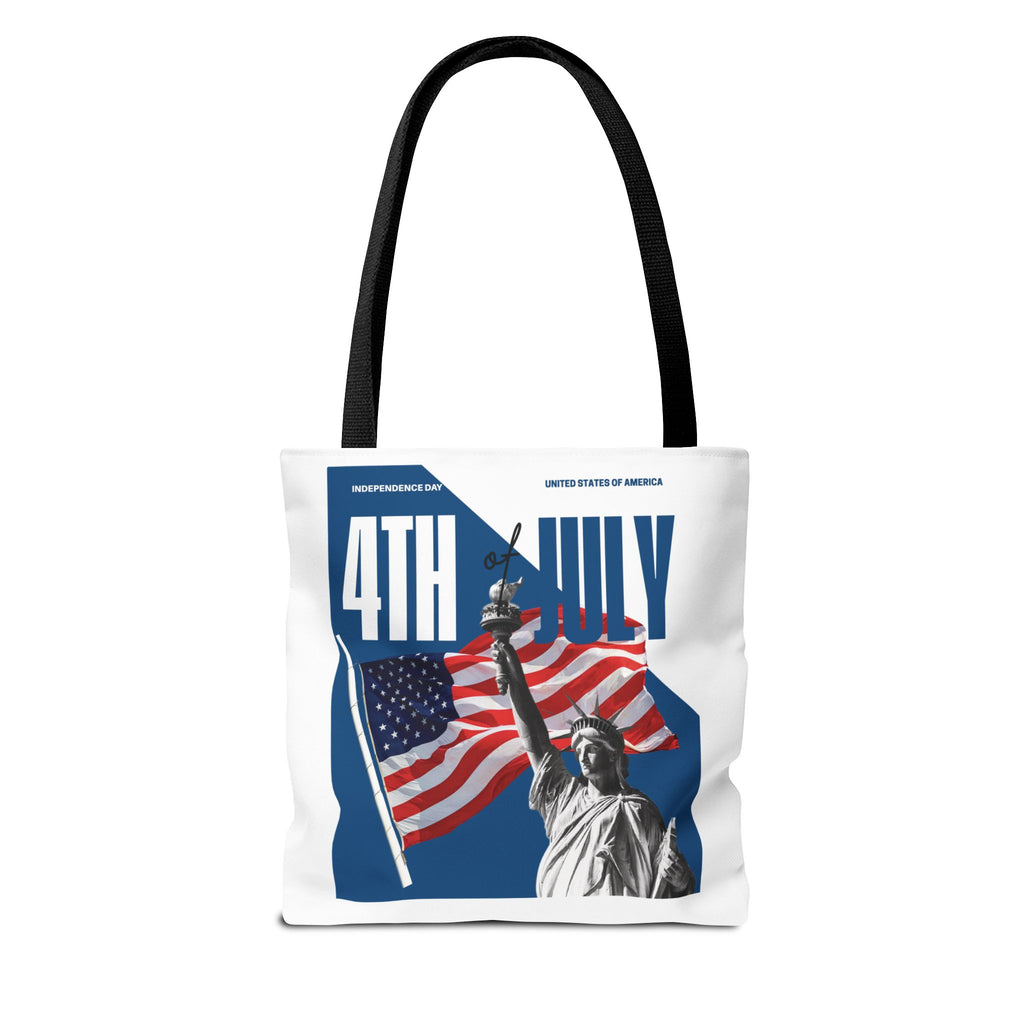4th of July Tote Bag — American Flag USA Map "POV: It's July" Patriotic Grocery & Beach Carryall