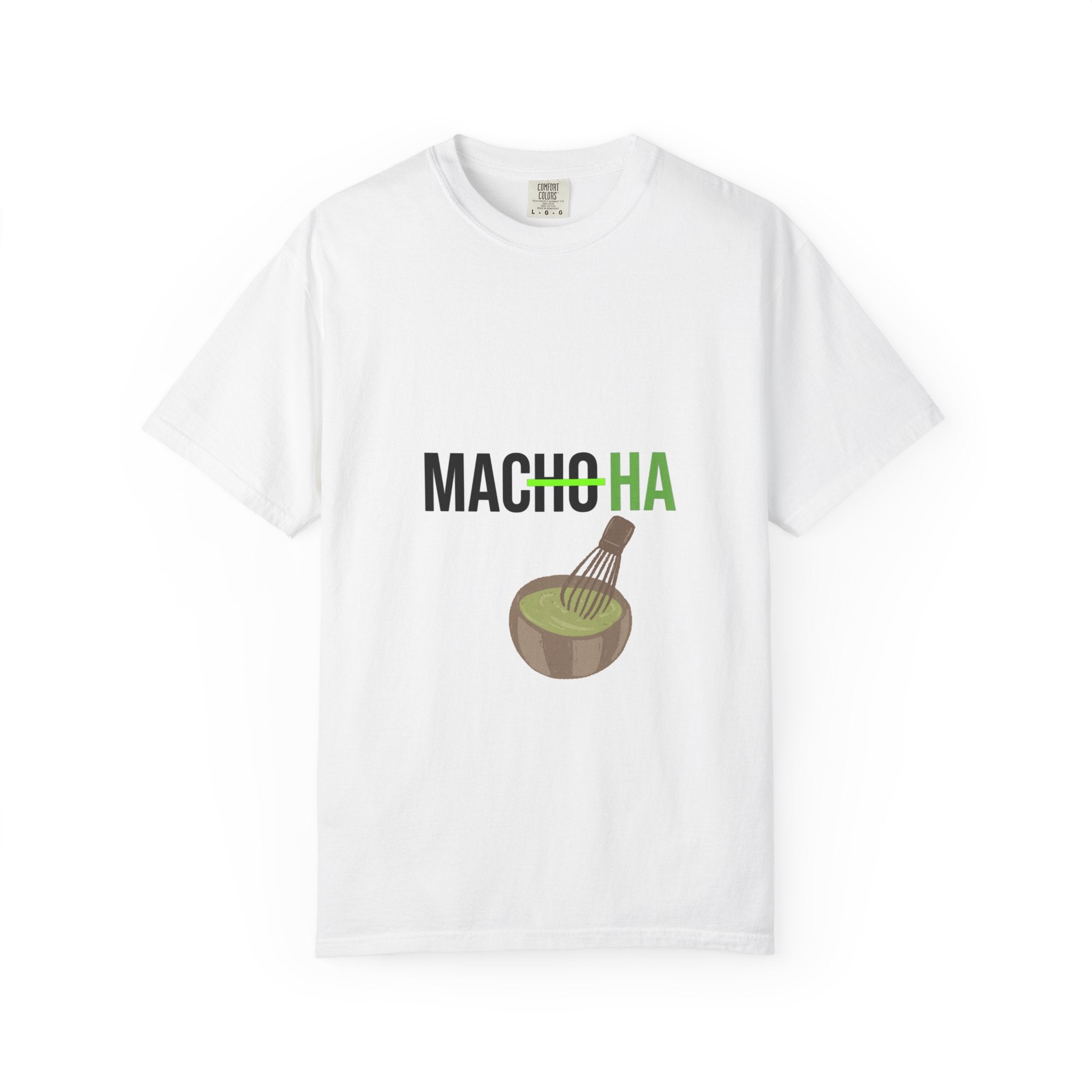 Matcha Tee — "MACHOHA" Funny Matcha Pun T-Shirt for Matcha Lovers