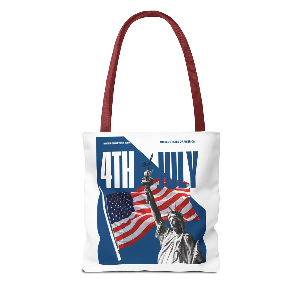 4th of July Tote Bag — American Flag USA Map "POV: It's July" Patriotic Grocery & Beach Carryall