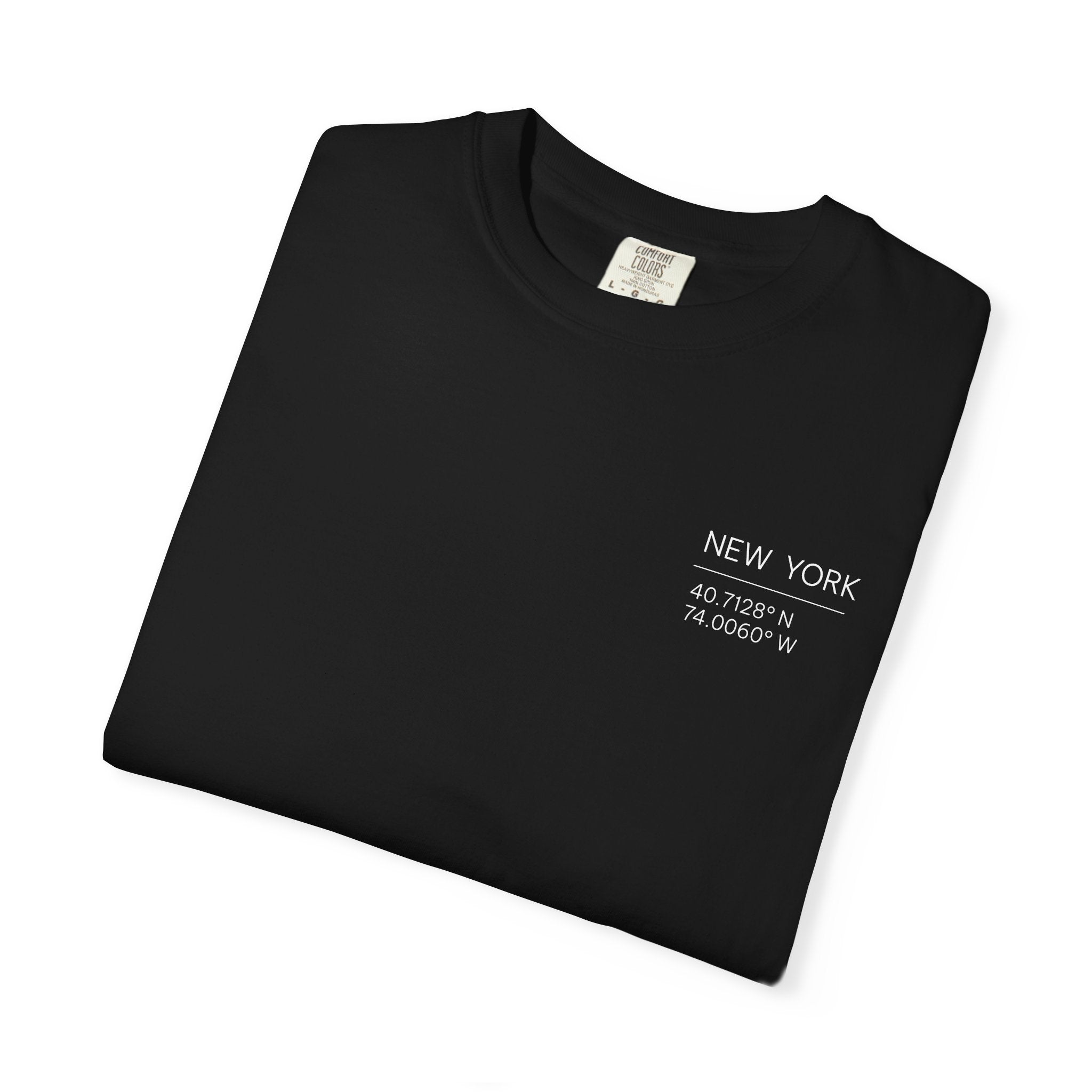 New York Skyline T-Shirt — "The City Never Sleeps" Garment-Dyed Tee