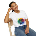 Born to Slay rainbow splash T-Shirt | Colorful typographic tee