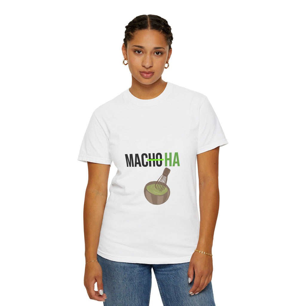 Matcha Tee — "MACHOHA" Funny Matcha Pun T-Shirt for Matcha Lovers