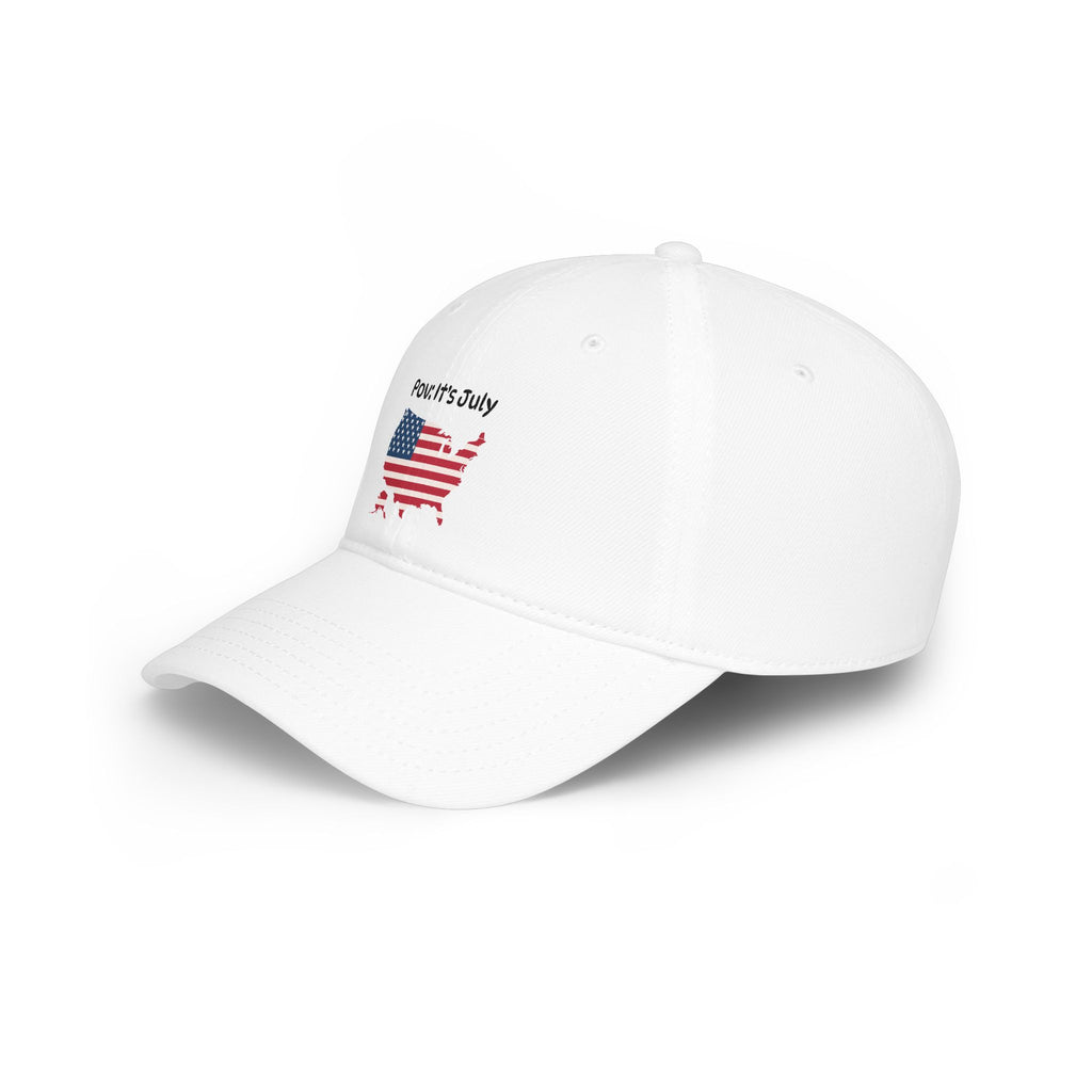 POV: It's July Baseball Cap – American Flag USA Map Patriotic Dad Hat