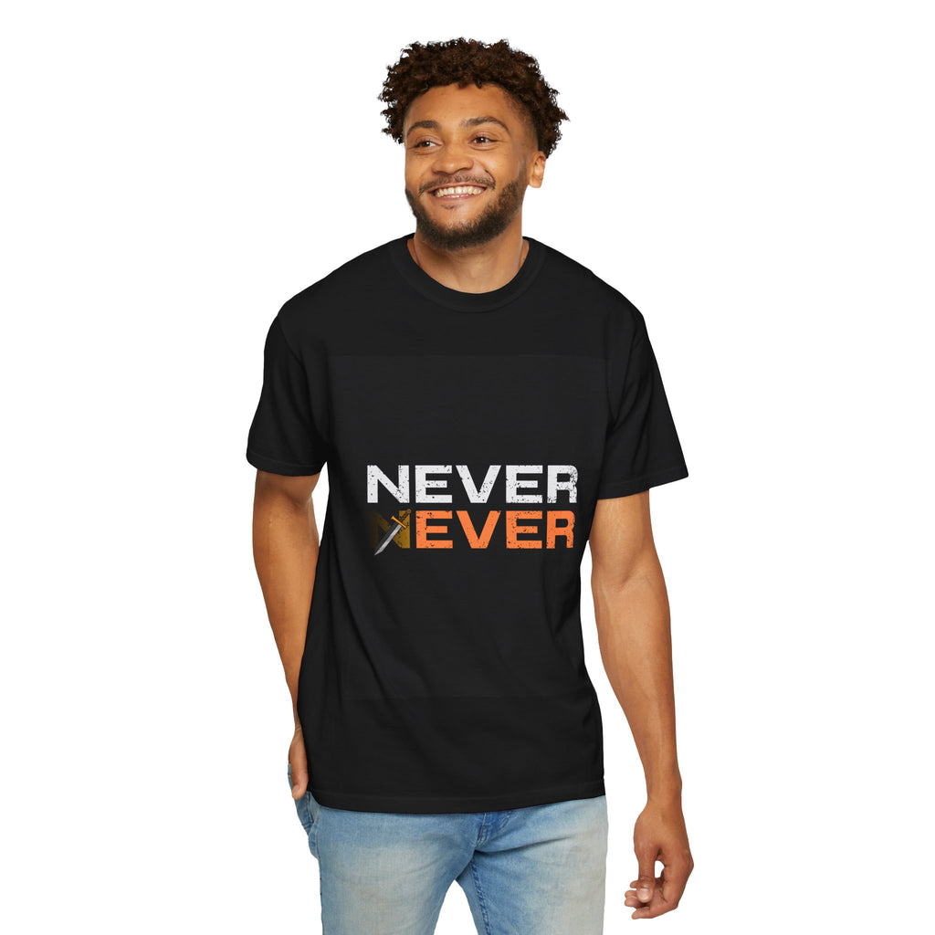 Never Ever with Axe T-Shirt — Graphic Statement Tee