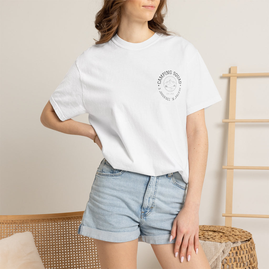 Camping Squad Pocket Tee — Vintage Outdoor Graphic T-Shirt