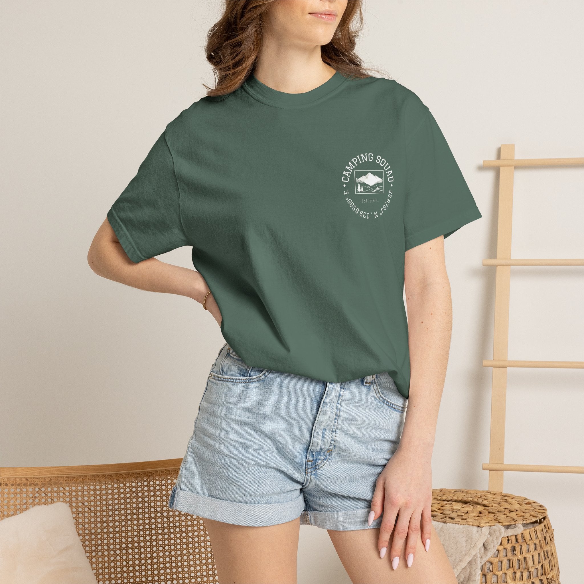 Camping Squad Pocket Tee — Vintage Outdoor Graphic T-Shirt