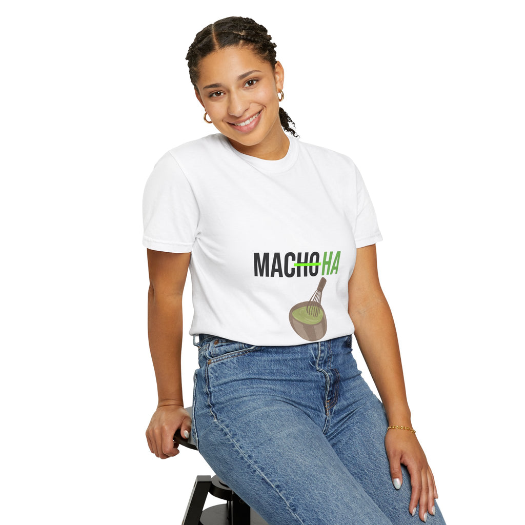 Matcha Tee — "MACHOHA" Funny Matcha Pun T-Shirt for Matcha Lovers