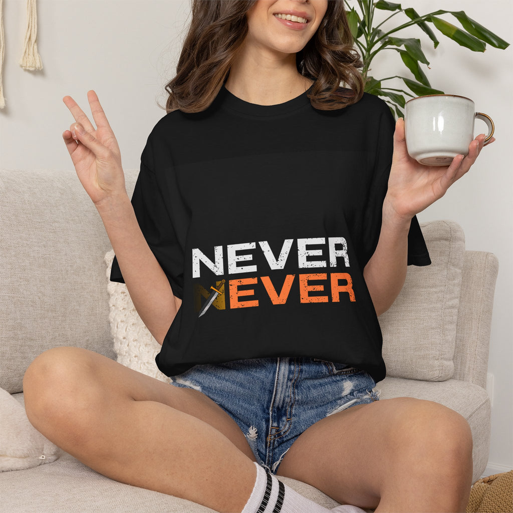 Never Ever with Axe T-Shirt — Graphic Statement Tee