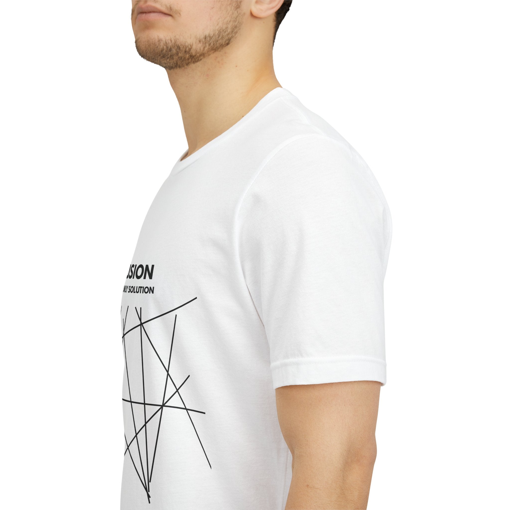 Delusion Is My Only Solution Tee — Abstract Minimalist Graphic T‑Shirt