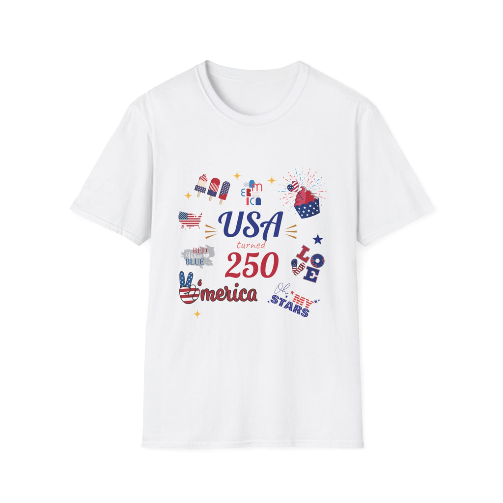 'Merica 250 Fourth of July USA Patriotic T-Shirt