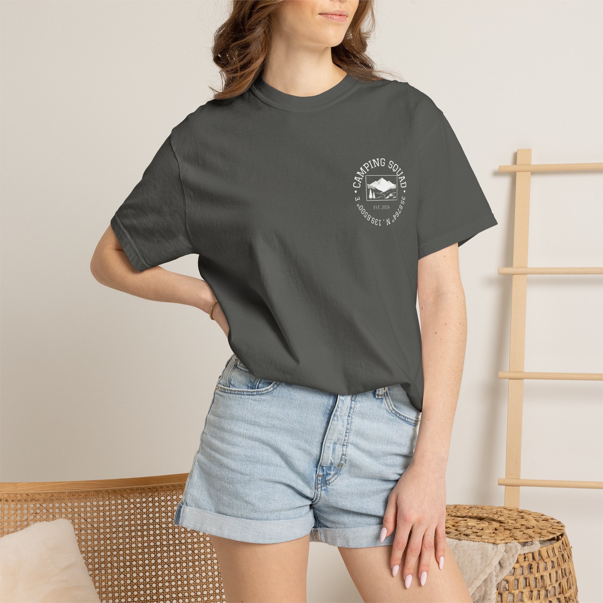 Camping Squad Pocket Tee — Vintage Outdoor Graphic T-Shirt
