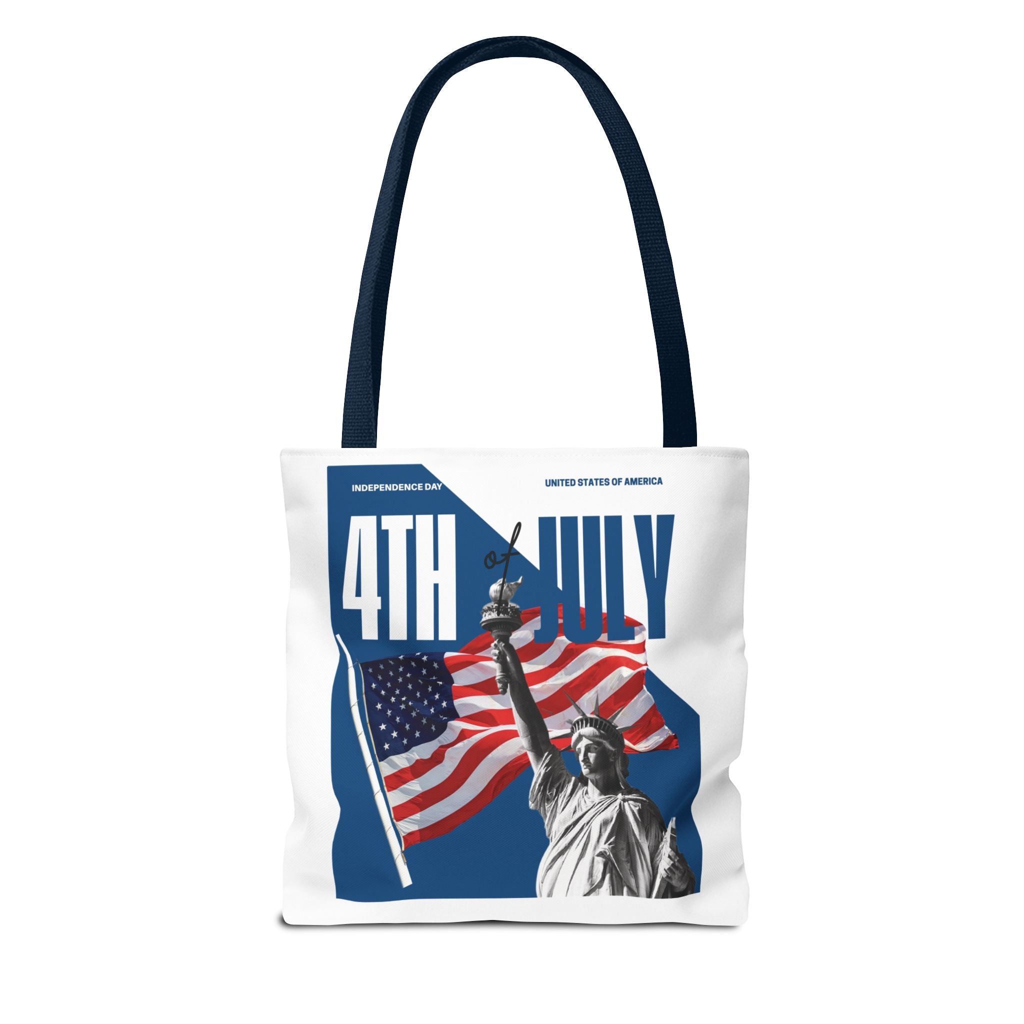 4th of July Tote Bag — American Flag USA Map "POV: It's July" Patriotic Grocery & Beach Carryall
