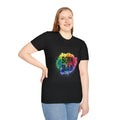 Born to Slay rainbow splash T-Shirt | Colorful typographic tee